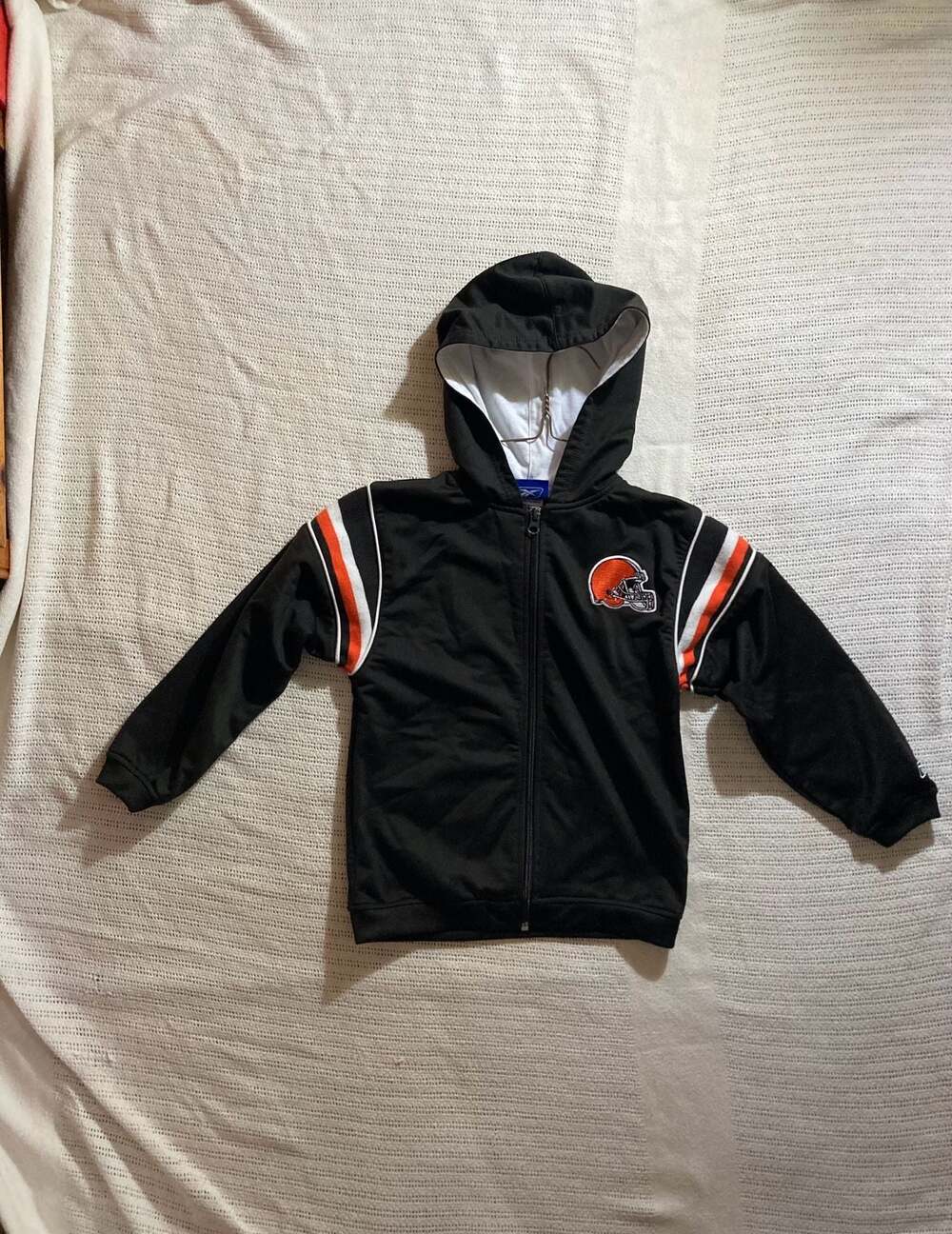 Reebok Cleveland Browns NFL Youth Full Zip Hoodie Black